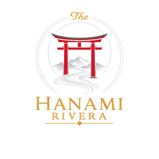 Logo The Hanami Rivera, kawasan kavling villa di Jonggol, Kabupaten Bogor