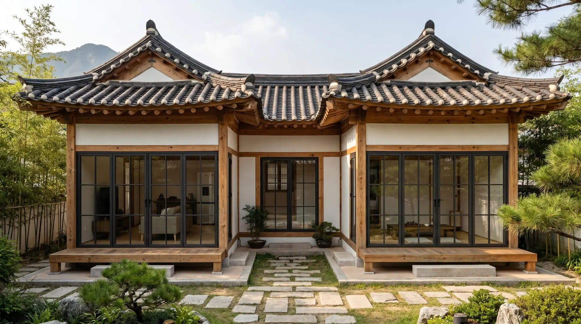 Kavling tipe Sora The Hanami Rivera dengan courtyard di tengah bangunan